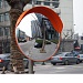 Зеркало обзорное сферическое уличное D600мм с козырьком