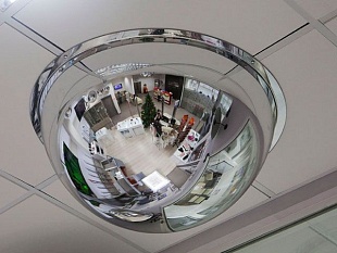 Сферическое купольное зеркало для помещений D1000мм
